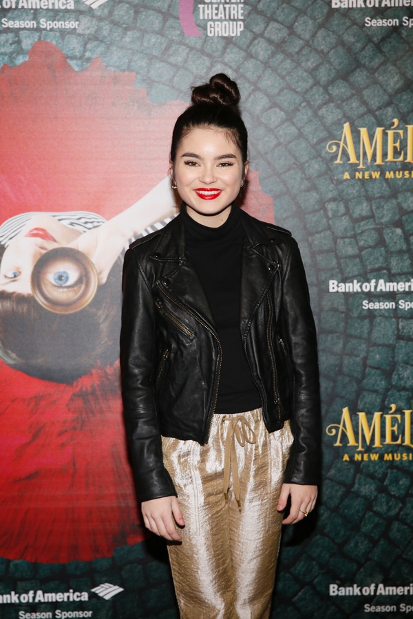 Actor Landry Bender arrives for the opening night performance of "AmÃ©lie, A New Mu Photo