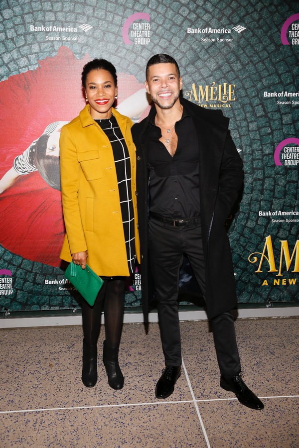 From left, actors Kelly McCreary and Wilson Cruz arrive for the opening night perform Photo