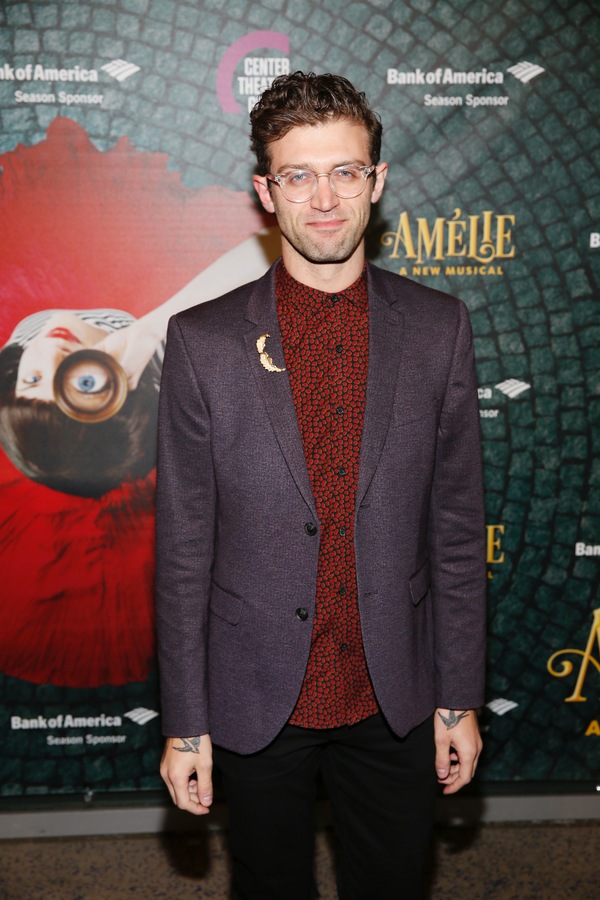 Choreographer Sam Pinkleton arrives for the opening night performance of 