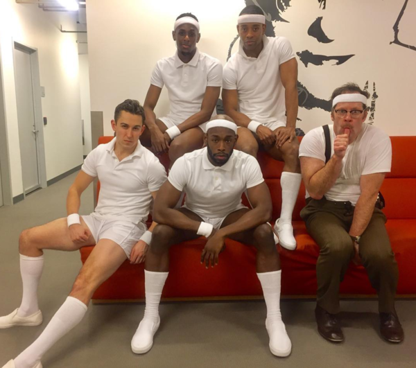 Photo Flash: CHARLIE Winds Down, SWEET CHARITY Boys Welcome a New Member, and More Saturday Intermission Pics! Image