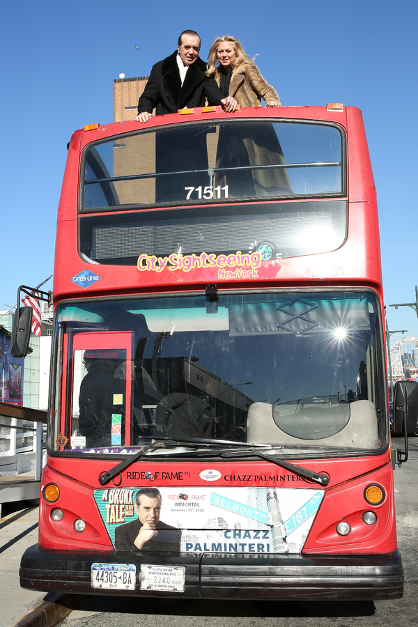 Photo Flash: A BRONX TALE's Chazz Palminteri Tells 'Bus' Tales as 50th Inductee into the Ride of Fame Image
