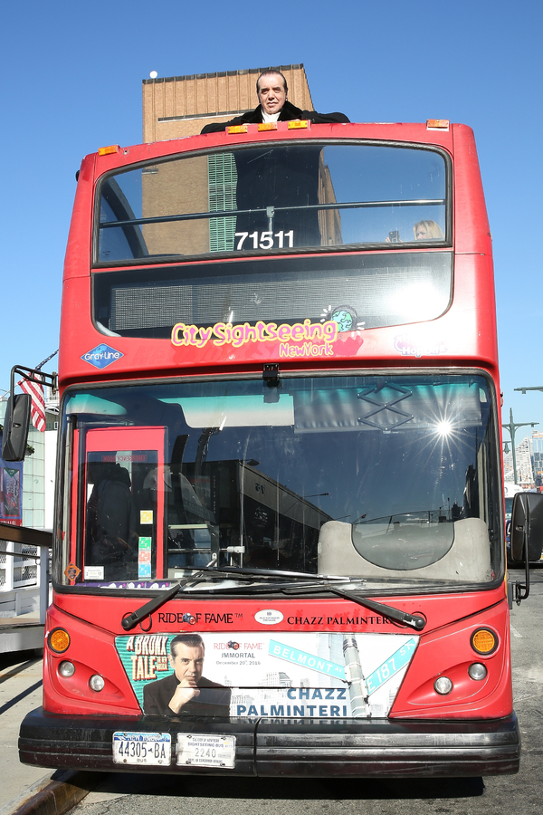 Photo Flash: A BRONX TALE's Chazz Palminteri Tells 'Bus' Tales as 50th Inductee into the Ride of Fame Image