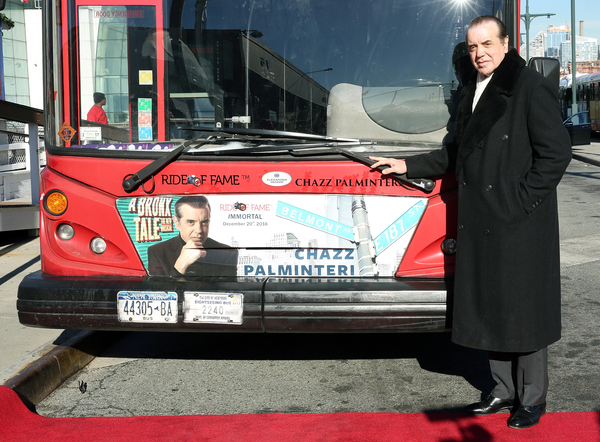 Photo Flash: A BRONX TALE's Chazz Palminteri Tells 'Bus' Tales as 50th Inductee into the Ride of Fame Image