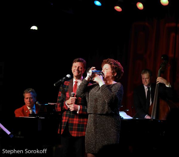 Photo Coverage: Santa Swings Into Birdland With A Early Present - Blackhurst, Caruso and Stritch Image