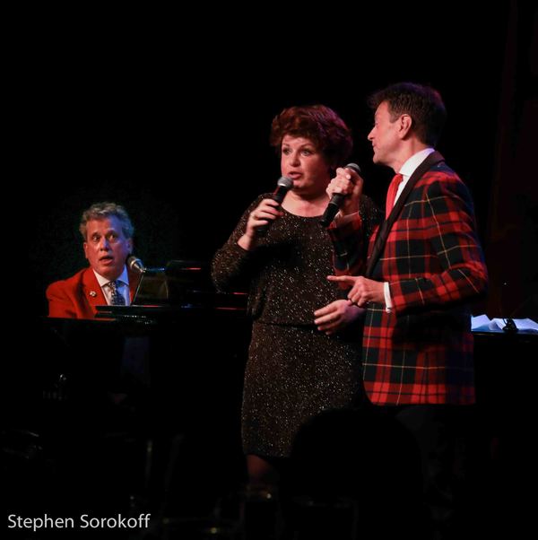 Photo Coverage: Santa Swings Into Birdland With A Early Present - Blackhurst, Caruso and Stritch Image