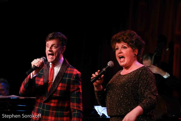 Photo Coverage: Santa Swings Into Birdland With A Early Present - Blackhurst, Caruso and Stritch Image