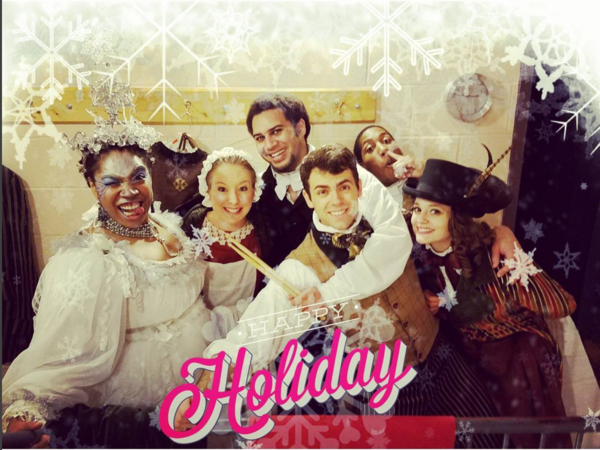 Photo Flash: Happy Holidays from SWEET CHARITY, A CHRISTMAS STORY, and More Saturday Intermission Pics! 