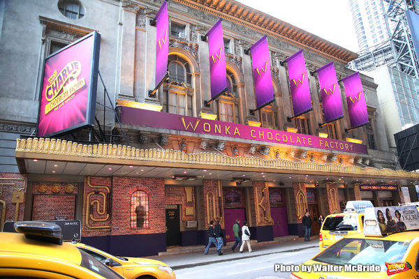 Up on the Marquee: The Lunt-Fontanne Gets Wonkafied for CHARLIE AND THE CHOCOLATE FACTORY! Image