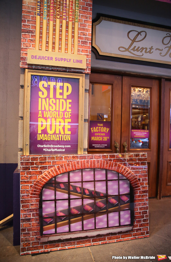 Up on the Marquee: The Lunt-Fontanne Gets Wonkafied for CHARLIE AND THE CHOCOLATE FACTORY! Image