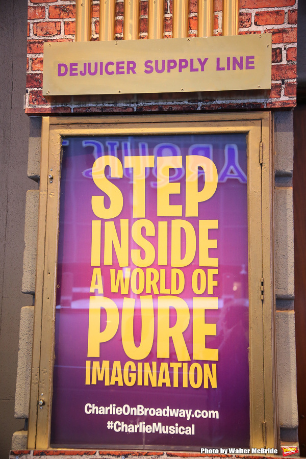 Up on the Marquee: The Lunt-Fontanne Gets Wonkafied for CHARLIE AND THE CHOCOLATE FACTORY! Image