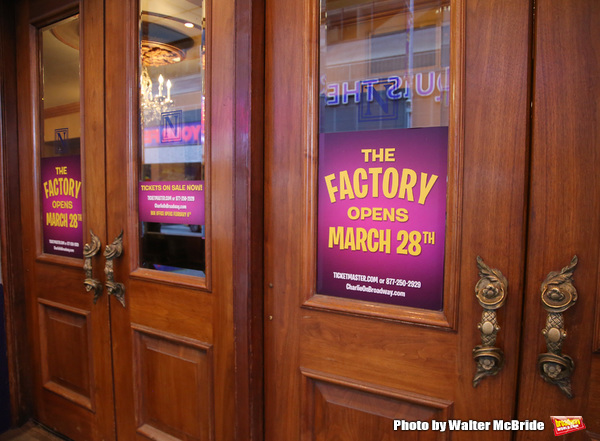 Up on the Marquee: The Lunt-Fontanne Gets Wonkafied for CHARLIE AND THE CHOCOLATE FACTORY! Image