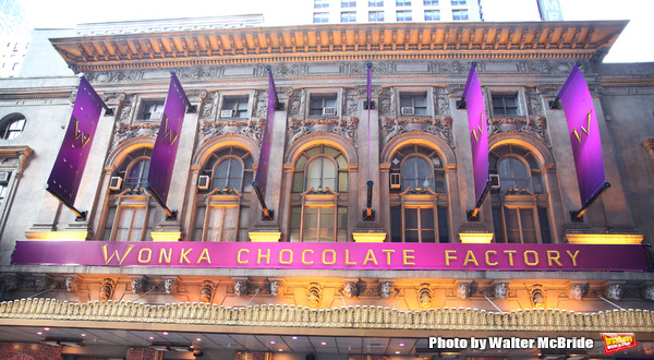 Up on the Marquee: The Lunt-Fontanne Gets Wonkafied for CHARLIE AND THE CHOCOLATE FACTORY! Image