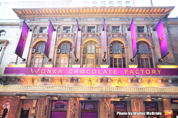 Up on the Marquee: The Lunt-Fontanne Gets Wonkafied for CHARLIE AND THE CHOCOLATE FACTORY! Image