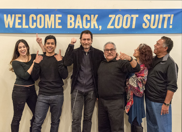 Photo Flash: Inside Rehearsal for ZOOT SUIT at the Taper with Luis Valdez and More 