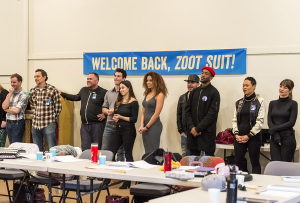Photo Flash: Inside Rehearsal for ZOOT SUIT at the Taper with Luis Valdez and More 