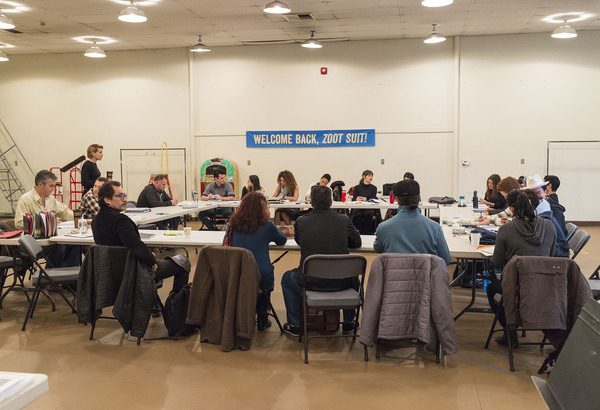 Photo Flash: Inside Rehearsal for ZOOT SUIT at the Taper with Luis Valdez and More 