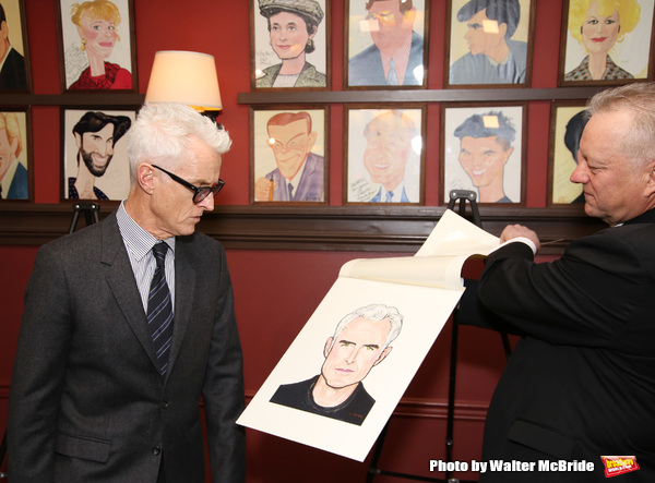 Photo Coverage: THE FRONT PAGE's John Goodman and John Slattery Get Immortalized at Sardi's! Image