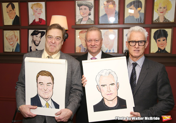Photo Coverage: THE FRONT PAGE's John Goodman and John Slattery Get Immortalized at Sardi's! Image