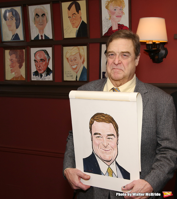 Photo Coverage: THE FRONT PAGE's John Goodman and John Slattery Get Immortalized at Sardi's! Image