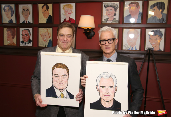 Photo Coverage: THE FRONT PAGE's John Goodman and John Slattery Get Immortalized at Sardi's! Image