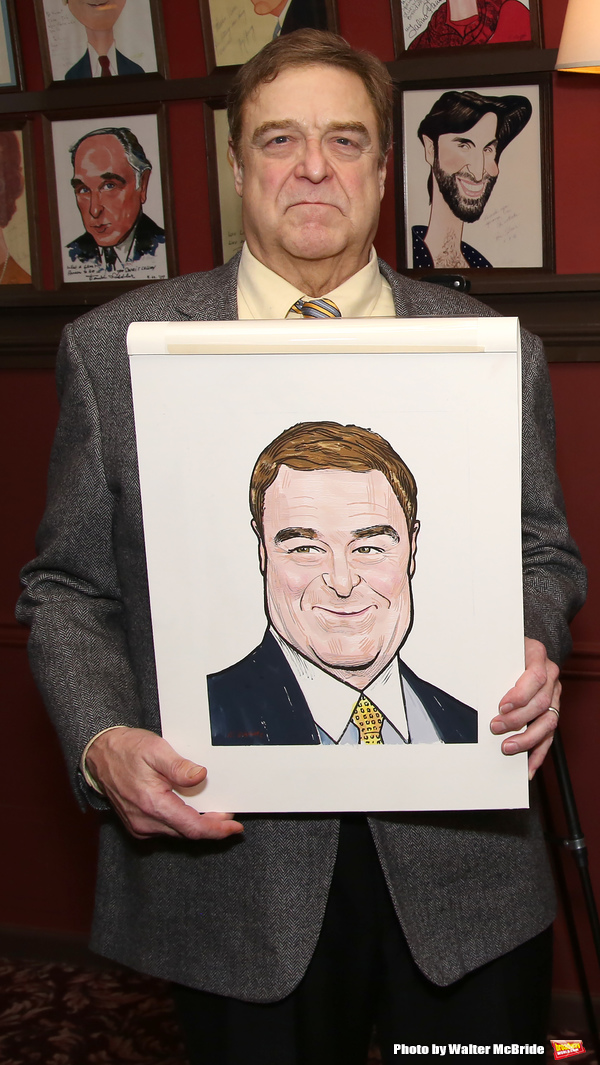 Photo Coverage: THE FRONT PAGE's John Goodman and John Slattery Get Immortalized at Sardi's! Image