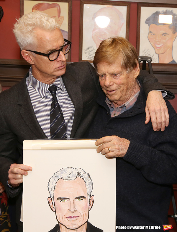 Photo Coverage: THE FRONT PAGE's John Goodman and John Slattery Get Immortalized at Sardi's! Image