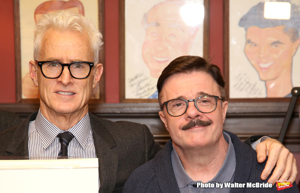 Photo Coverage: THE FRONT PAGE's John Goodman and John Slattery Get Immortalized at Sardi's! Image