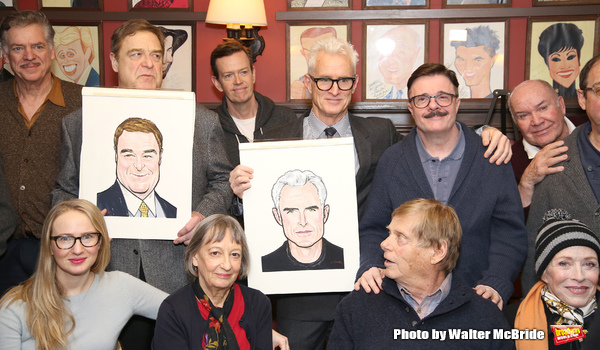 Photo Coverage: THE FRONT PAGE's John Goodman and John Slattery Get Immortalized at Sardi's!  Image