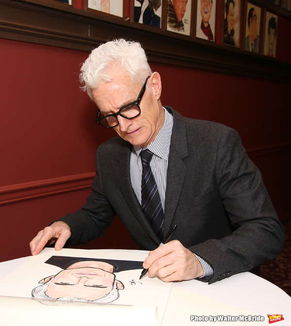 Photo Coverage: THE FRONT PAGE's John Goodman and John Slattery Get Immortalized at Sardi's!  Image