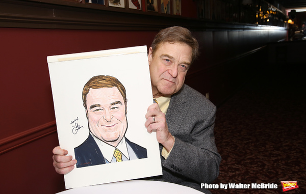 Photo Coverage: THE FRONT PAGE's John Goodman and John Slattery Get Immortalized at Sardi's!  Image