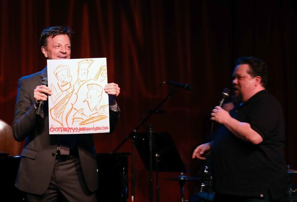 Photo Coverage: Justin 'Squigs' Robertson Draws at Jim Caruso's Cast Party Image