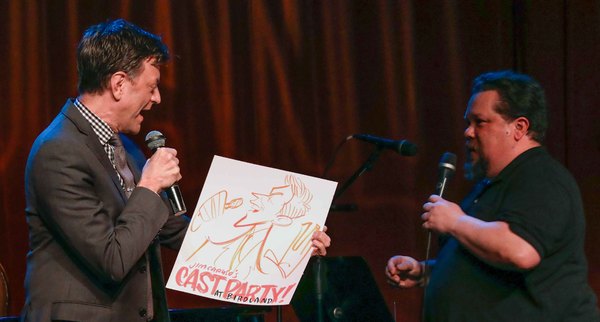 Photo Coverage: Justin 'Squigs' Robertson Draws at Jim Caruso's Cast Party 