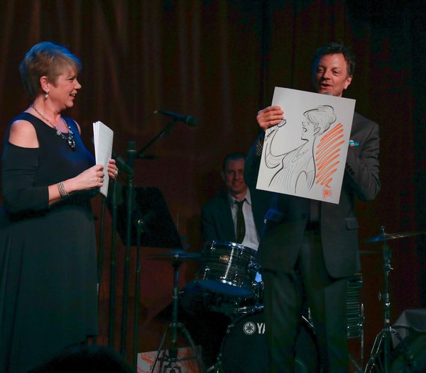 Photo Coverage: Justin 'Squigs' Robertson Draws at Jim Caruso's Cast Party Image