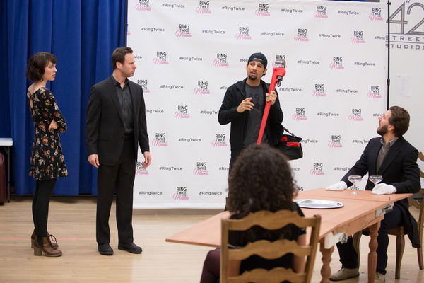 Photo Flash: Inside Rehearsal for RING TWICE FOR MIRANDA Off-Broadway Image