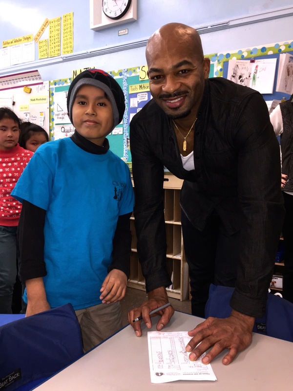 Photo Flash: HAMILTON's Brandon Victor Dixon Visits Chess in the Schools MLK Day Chess Tournament Image