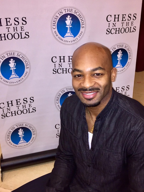 Photo Flash: HAMILTON's Brandon Victor Dixon Visits Chess in the Schools MLK Day Chess Tournament Image