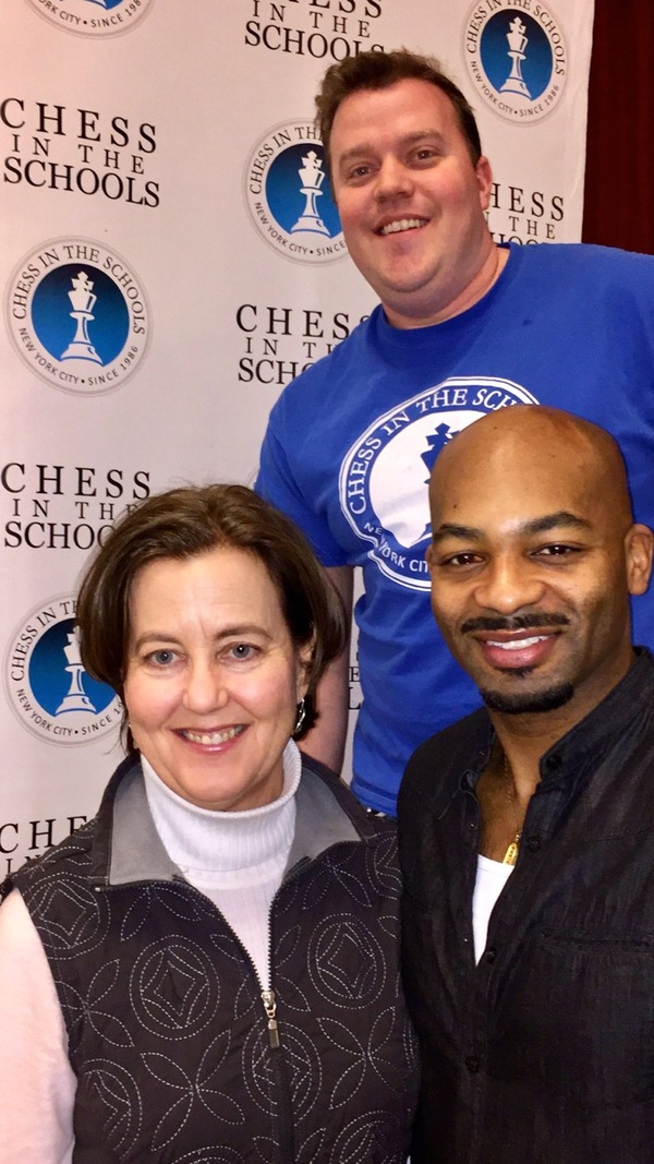 Photo Flash: HAMILTON's Brandon Victor Dixon Visits Chess in the Schools MLK Day Chess Tournament Image