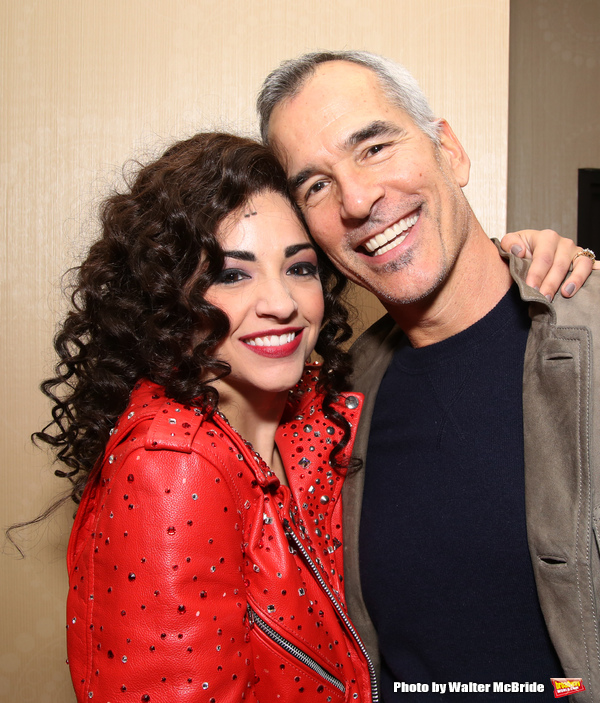 Ana VillafaÃ±e with director Jerry Mitchell Photo