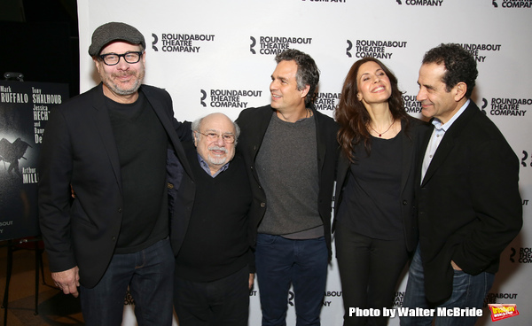 Director Terry Kinney, Danny DeVito, Mark Ruffalo, Jessica Hecht and Tony Shalhoub  Photo