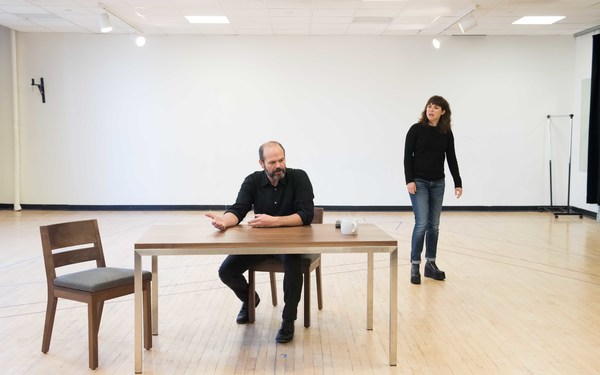 Photo Flash: Inside Rehearsal for David Mamet's THE PENITENT at Atlantic Theater Company Image