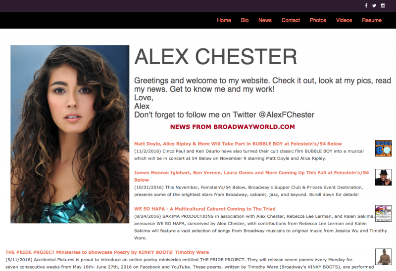 New from BroadwayWorld, Your Own Auto-Updating Official Web Site Image