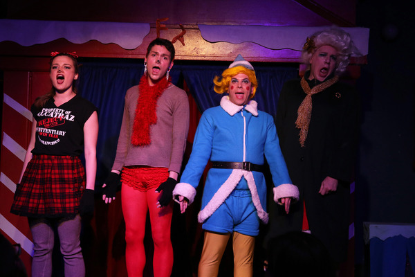 (left to right) Bitter Clarice (Lizzie Scwarzrock), Rudolph (Grant Drager), Herbie (C Photo
