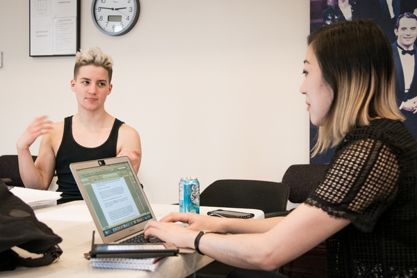 Photo Flash: Inside Rehearsal for STRAIGHT WHITE MEN at Steppenwolf Theatre Company Image