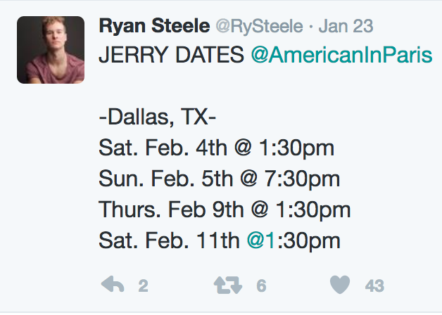 Interview: Ryan Steele of AN AMERICAN IN PARIS at Music Hall At Fair Park Image