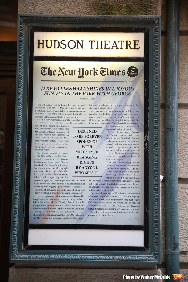Up on the Marquee: SUNDAY IN THE PARK WITH GEORGE Image
