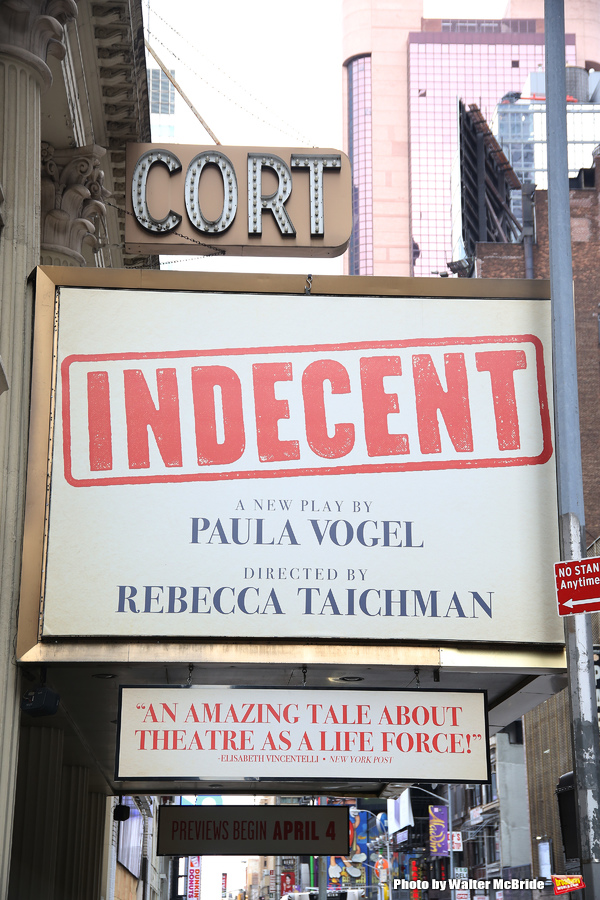 UP ON THE MARQUEE: INDECENT at the Cort Theatre Image