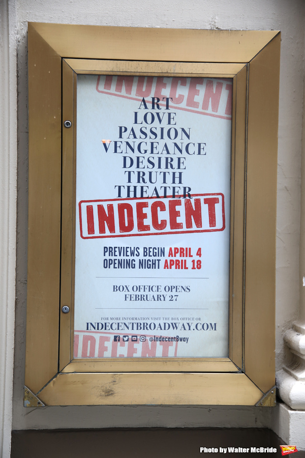 UP ON THE MARQUEE: INDECENT at the Cort Theatre Image