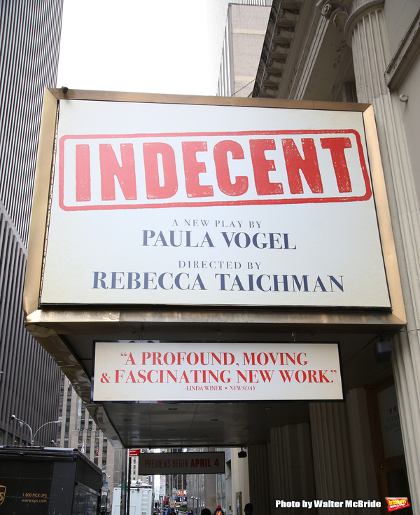 UP ON THE MARQUEE: INDECENT at the Cort Theatre Image