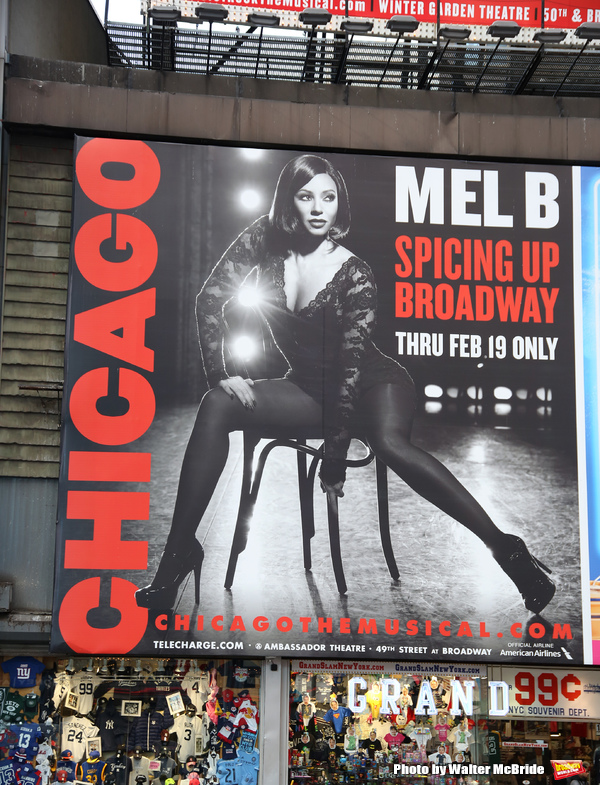 Photo Coverage: Mel B Graces Time Square in New CHICAGO Billboard Image