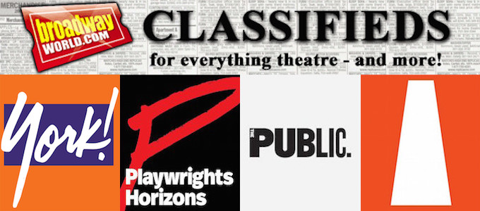 BWW Classifieds: Apply for Your Dream Job at The Public Theater, Playwrights Horizons, and More! Image